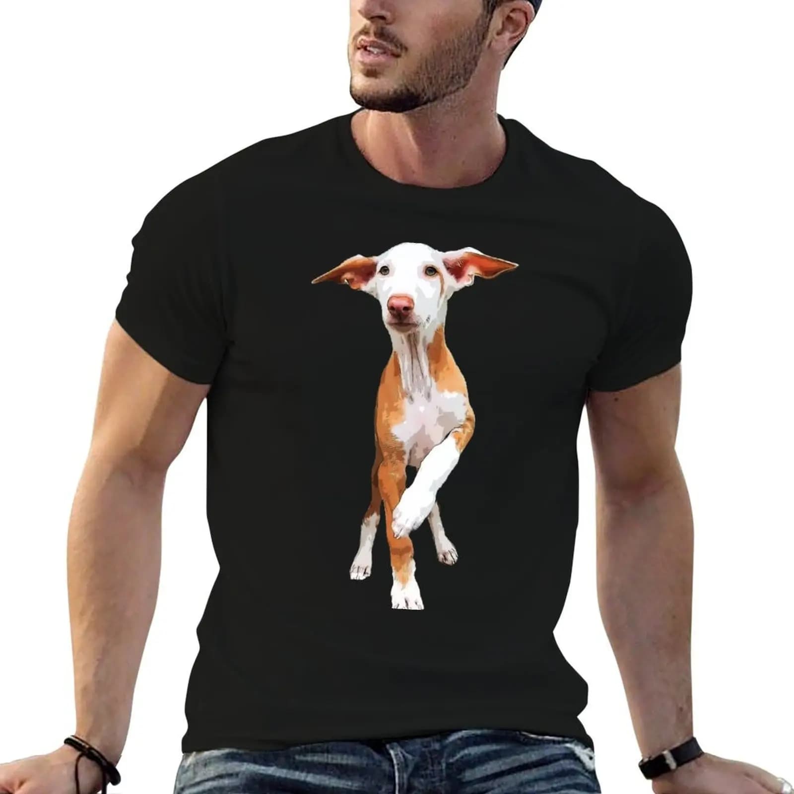 Podenco Dog Podenco Canario T-Shirt summer shirt cute clothes men graphic t shirts