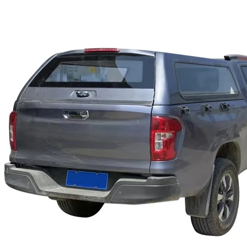 Kaicheng F70 Landtrack Hunter Pickup Truck Metal Tonneau Cover with Sliding Windows on Both Sides