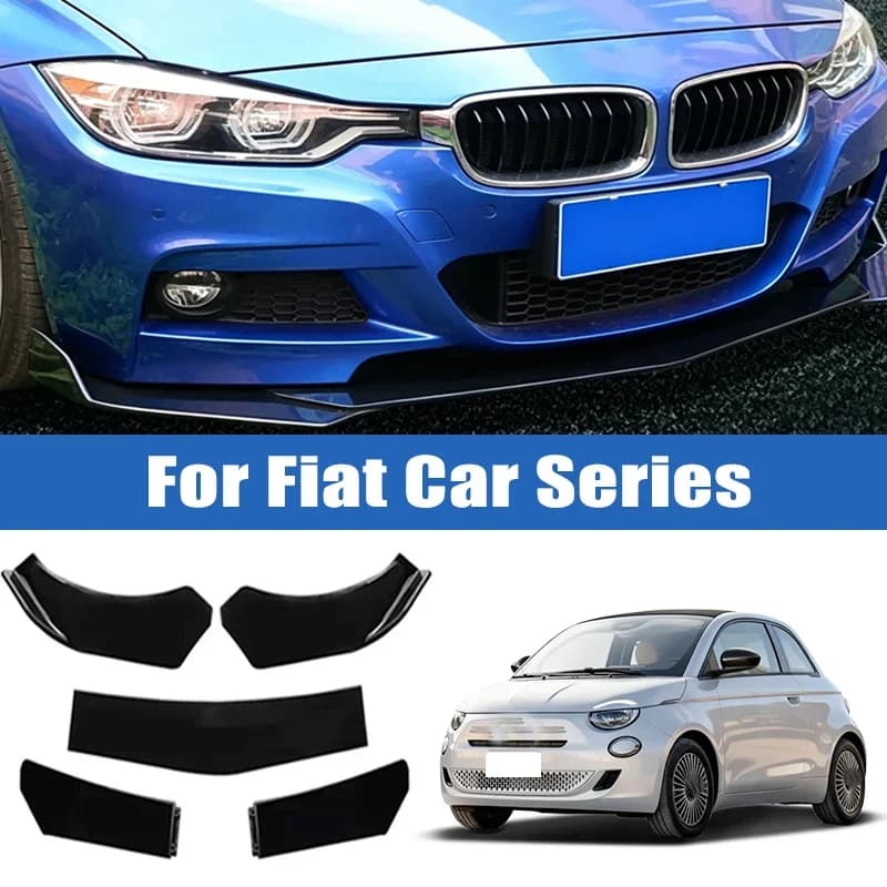 5Pcs Car Front Bumper Separator Bumper Lip Body Kit Duck Lip Separator For Fiat 500 Panda Tipo Ducato Doblo Fiorino Palio Siena