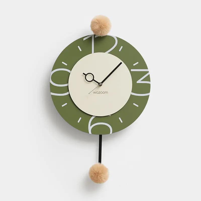 Zml clocks wall clock living room light luxury minimalist new creative wall art clock