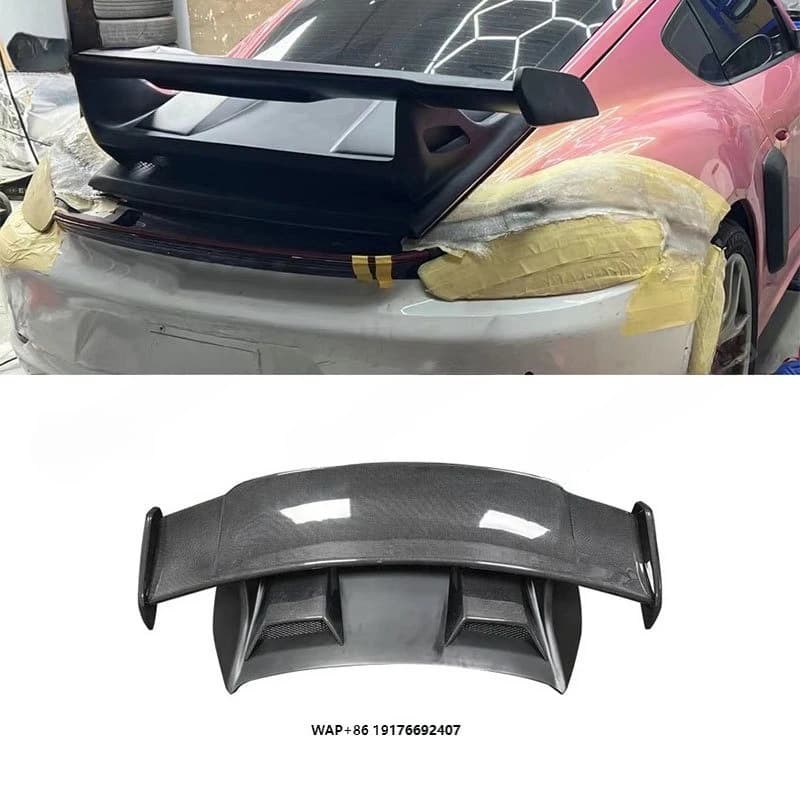 Factory Direct GT3 Style Perfect Carbon Fiber Fibre Rear Trunk Spoiler Big Tail Wing for 911 911.1 911.2 2015-2018 Kit