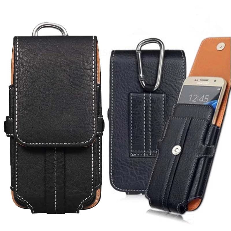 Phone Pouch Leather Flip Wallet Case For Tecno Pop 9 8 7 6 Pro 5S 5X 5 Lite 5C 4 1s 2F Card Holder Case Waist Pocket Phone Cover