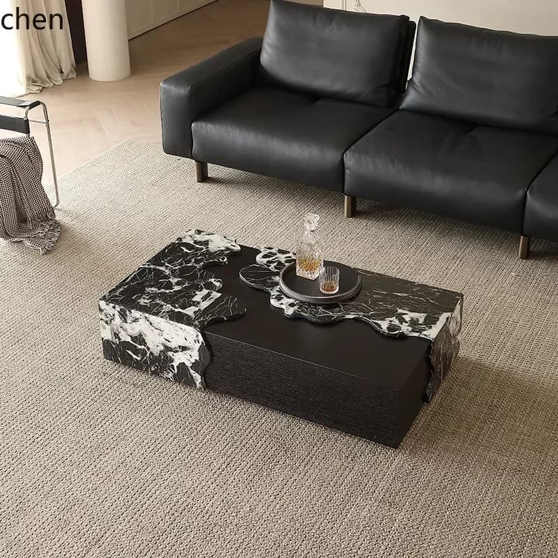 DSA  Marble Coffee Table Small Apartment High-End Minimalist Rectangular Original