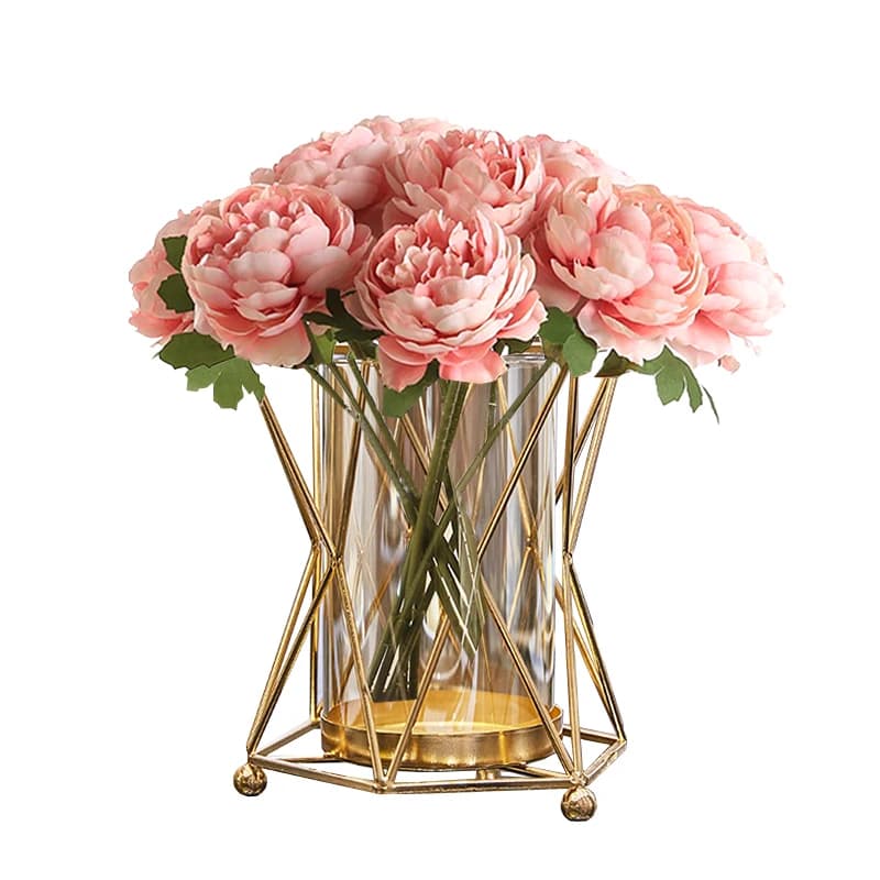 Nordic Light Luxury Desktop Simulation Flower Decoration Set Hydroponic Vase