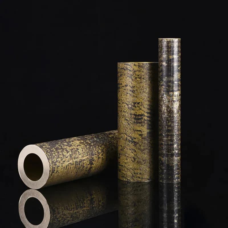 Wear Resistant H59 Bronze Tube Tin Brass Hollow Pipe Sleeve OD 13-32mm 500mm Long