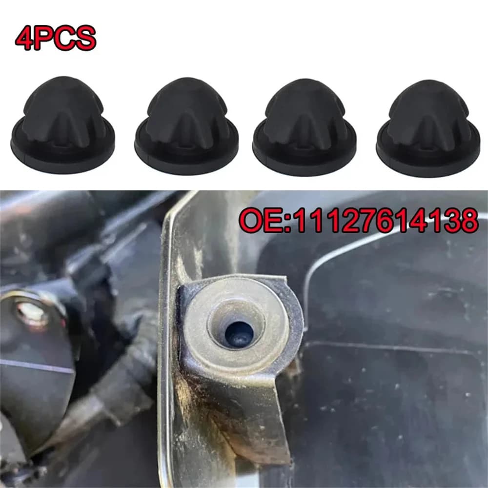 ​4x Engine Cover Trim Rubber Mount Grommet Bush Bump Stop for BMW 1 Series E88 E82 F20 F20 LCI X4 Engine Decorative Cover Gasket