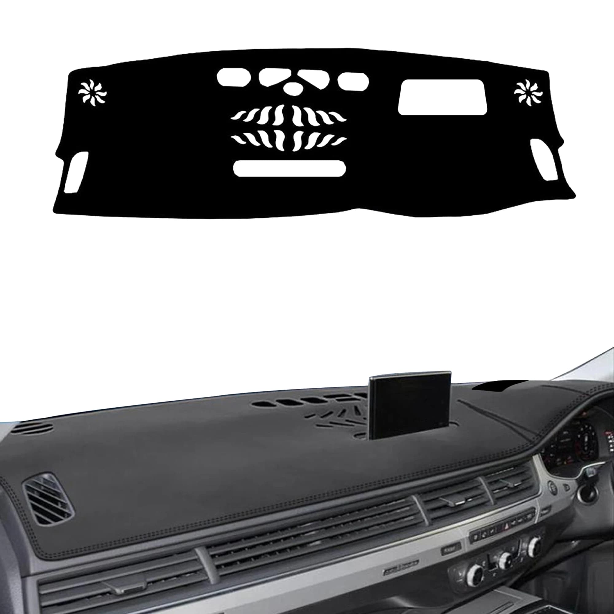 for Audi Q7 4M 2016-2018 2019 Anti-Glare Dashmat Dashboard Cover Dash Mat Sun Block Anti-UV Non-Slip Car Protector Mat
