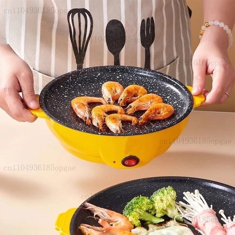 Multifunctional Electric Grill Pan Small Grill Pan Portable Grill Oven