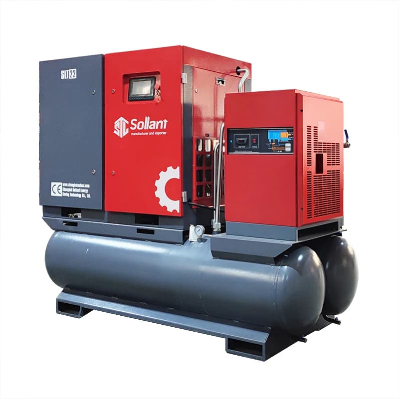 Air Compressor with Dryer Screw  Compressor 4-in-1rotary Electric Permanent Magnet Screw air Compressor