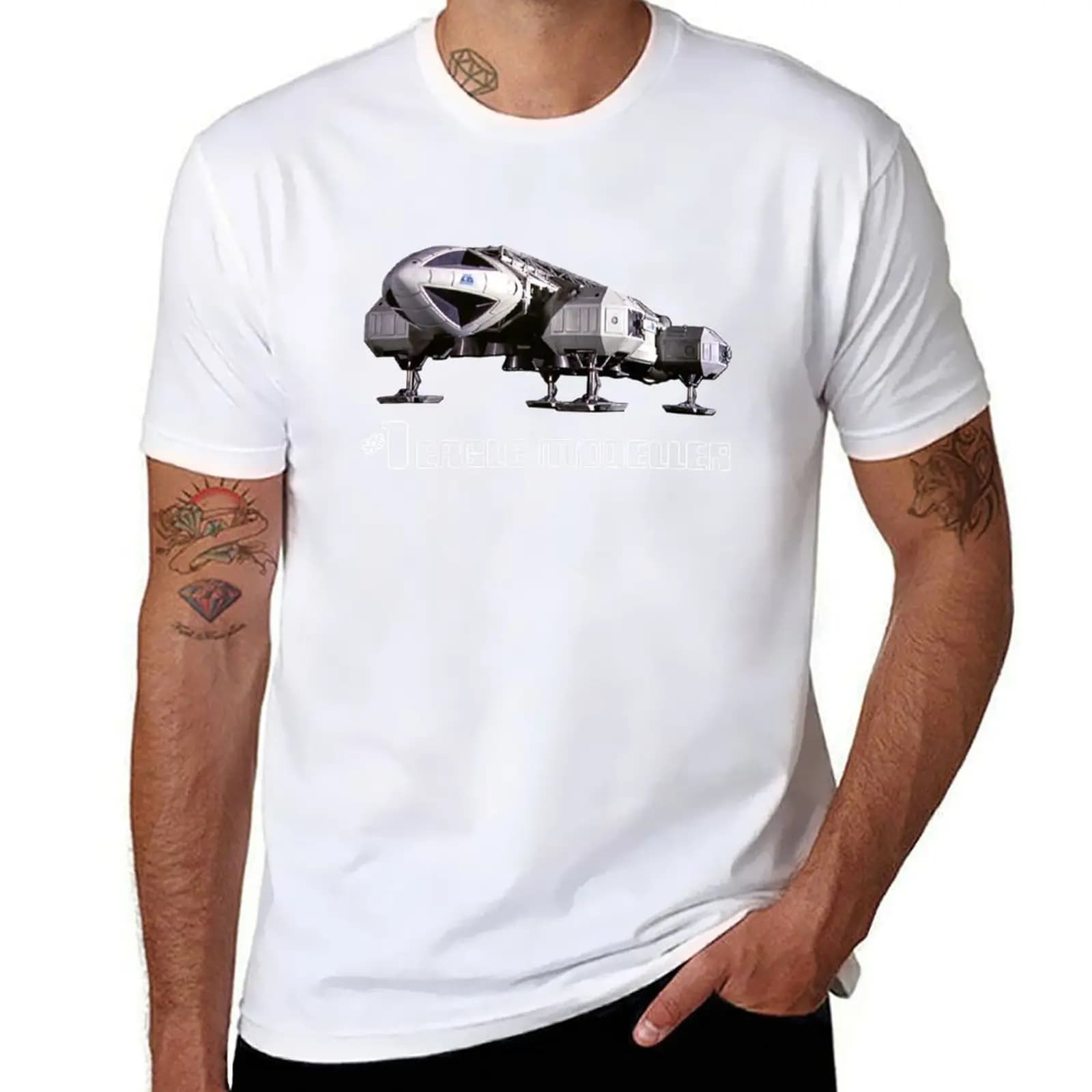 SPACE: 1999 #1 EAGLE MODELLER U.K. SPELLING T-Shirt men t shirt cotton 100% t shirts for man graphic funny T-Shirt