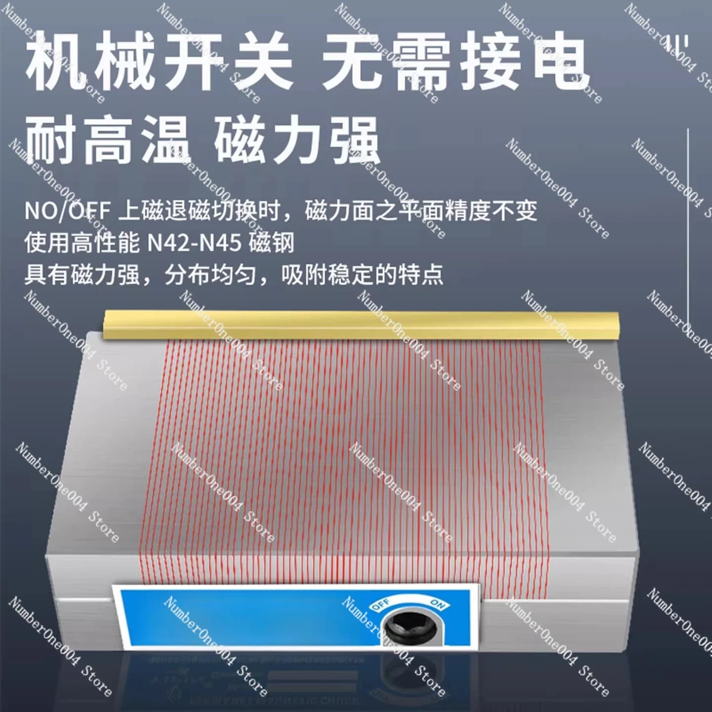 Permanent Magnet Chuck Detailed Disk Flat Dense High Precision Magnetic Table Spark Machine Engraving Machine Grinder Strong