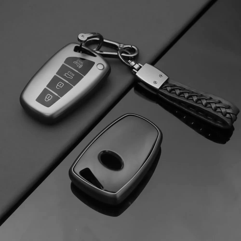 3 4 Buttons Car Key Case Shell for Hyundai Santa Fe Sport Ix45 Equus Centennial Genesis G80 Grandeur Azera 2013-2016 Cover Fob