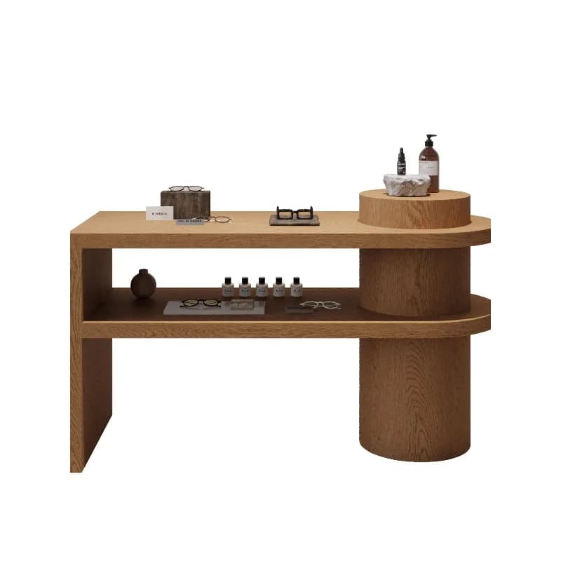 Simple clothing store high and low water table product tea set display cabinet promotional display table clothing Nakajima
