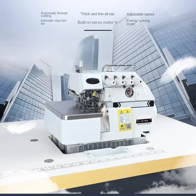 747D direct drive four and five wire electric oversewing and locking machine household industrial sewing machine Hot sales
