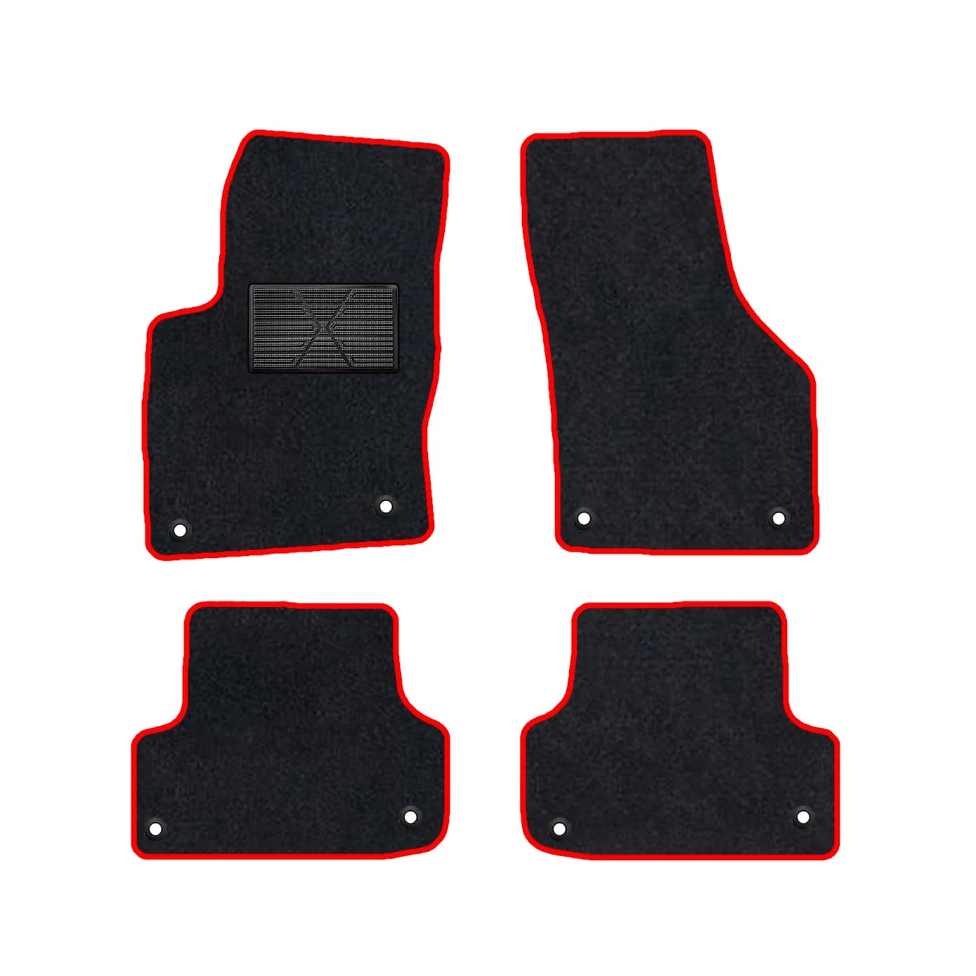 Car Mats With Buttons For Volkswagen Golf7 MK7 2012-2019 5G GTI Car-Specific Mats Floor Mats