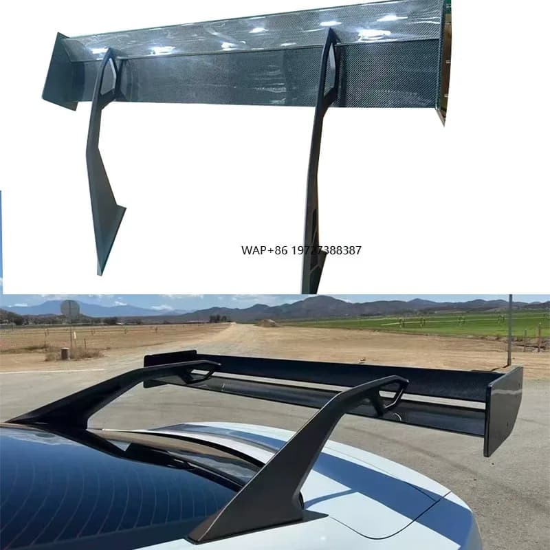 High Quality Carbon Fiber Gtd Style GT Rear Wing for Rear Trunk High Wing Swan Neck Spoiler  2015+
