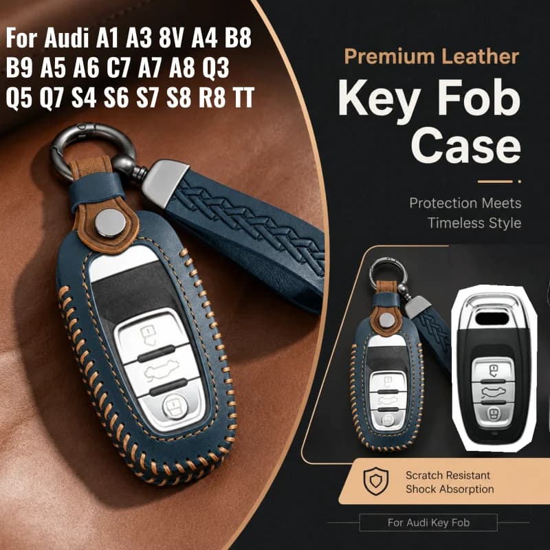 New Car Remote Key For Audi A1 A3 8V A4 B8 B9 A5 A6 C7 A7 A8 Q3 Q5 Q7 S4 S6 S7 S8 R8 TT Holder Car Key Case Accessories