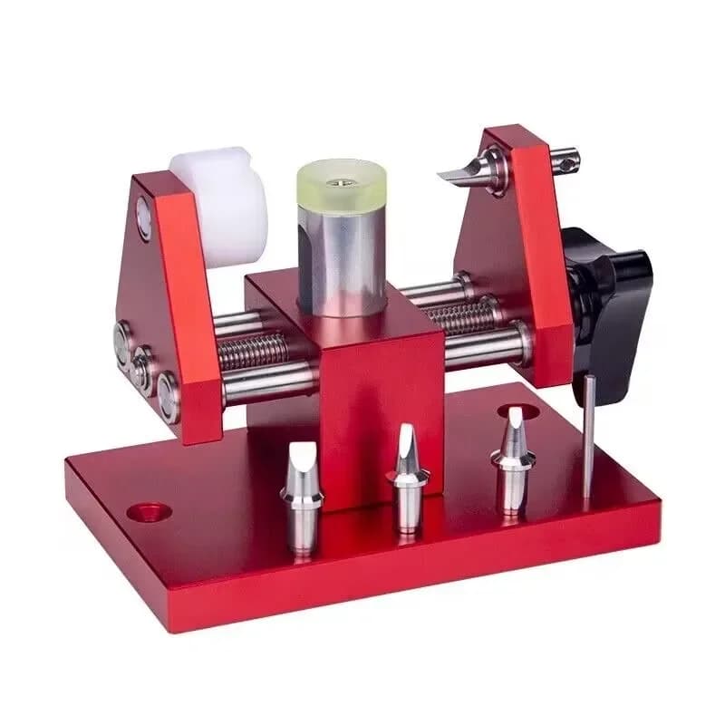 Open the back cover of the watch priing machine and replace the battery with a watch repair tool.
