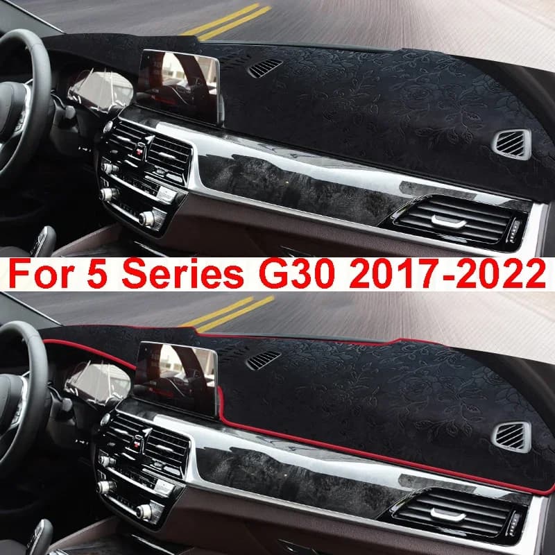 For BMW G30 5 Series 2022 2018 2019 2020 2021 2017 Car Dashboard Light-proof Mat Flannel Non-slip Dash Sun Shade Carpet Pad