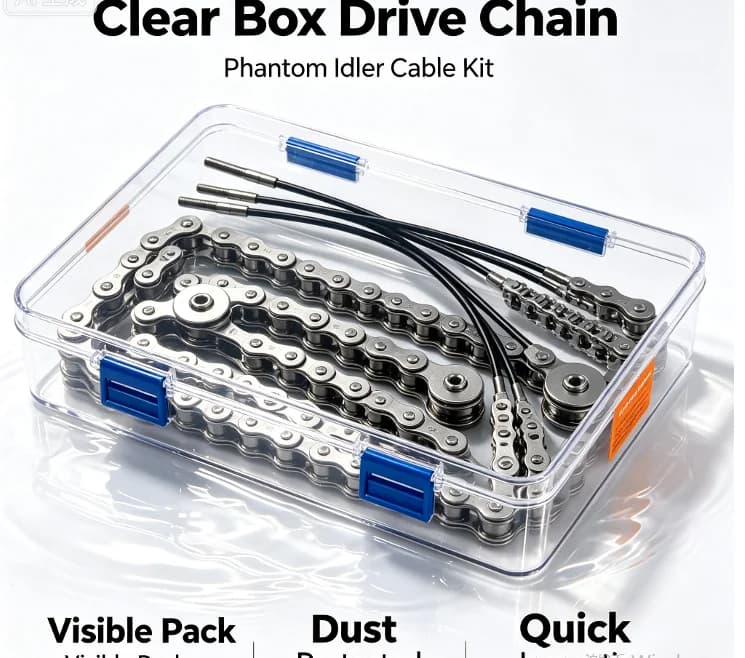 Upgraded Version Phantom Drive Idler Cable Chain Smooth‑Run Pull‑Wire for Pedal Kayak Drive System Kayak Repair Spare Accessorie