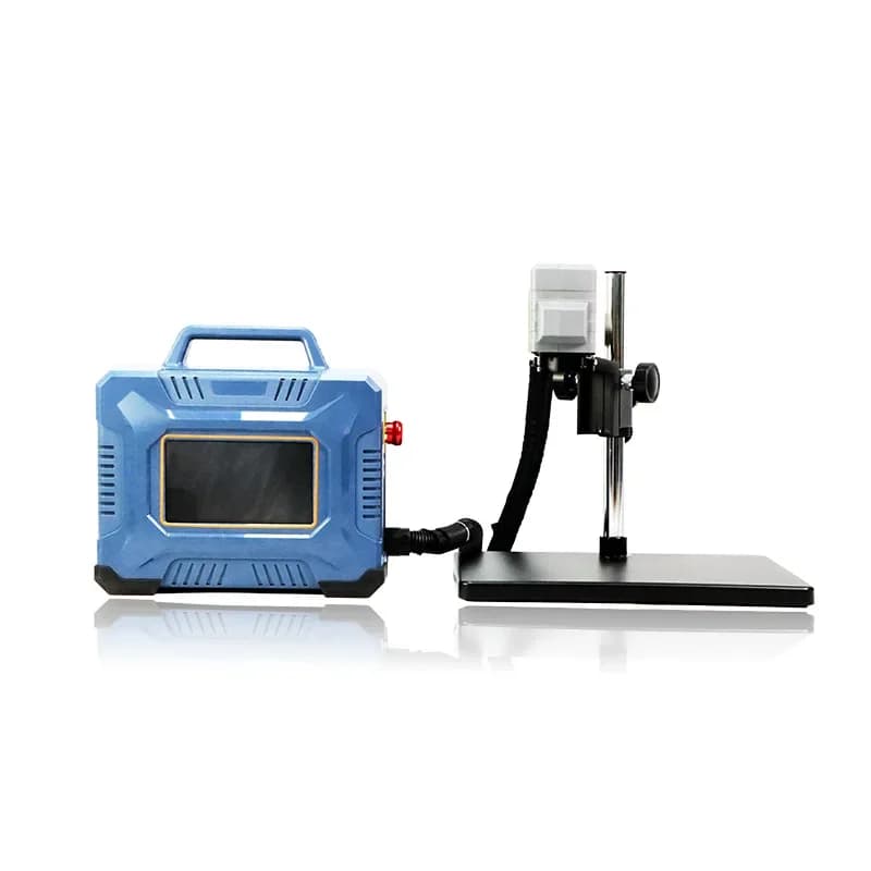 Desktop handheld laser marking machine 30w stainless steel pole