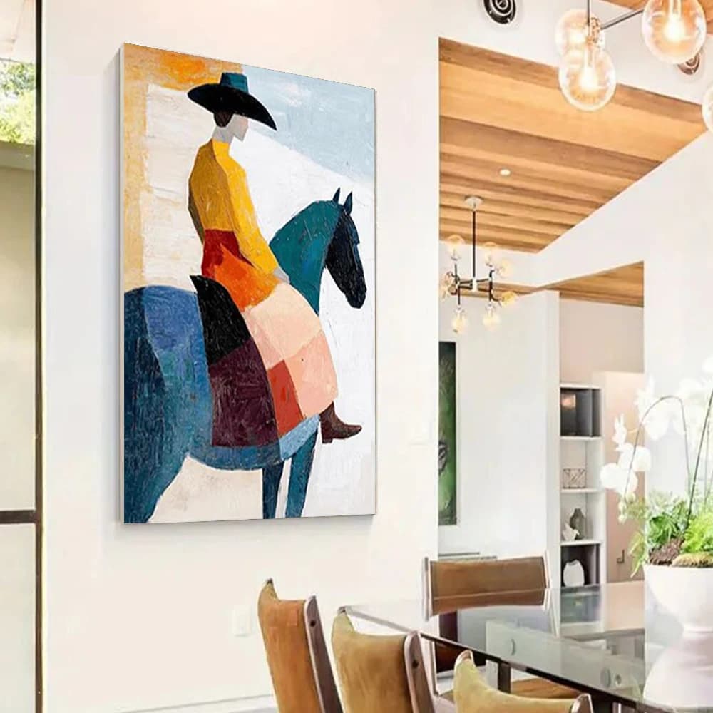 100% hand drawn abstract oil painting on canvas Modern Home figure Wall Art Picture Large mural for living room decor paint gift