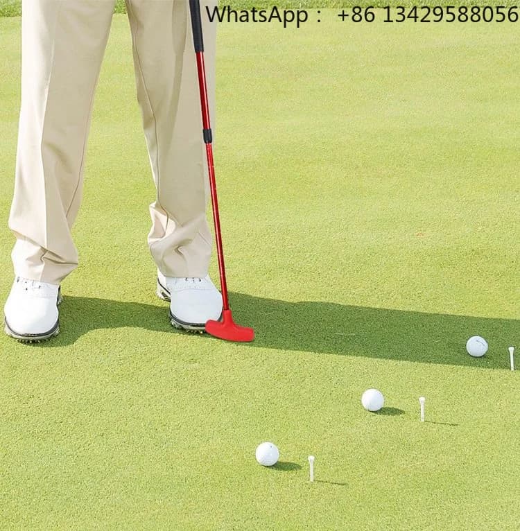 Two-Way Mini Golf Putter with Silicone Polymer Head and Rubber Grip for Ambidextrous Use by Children Teenagers Adults