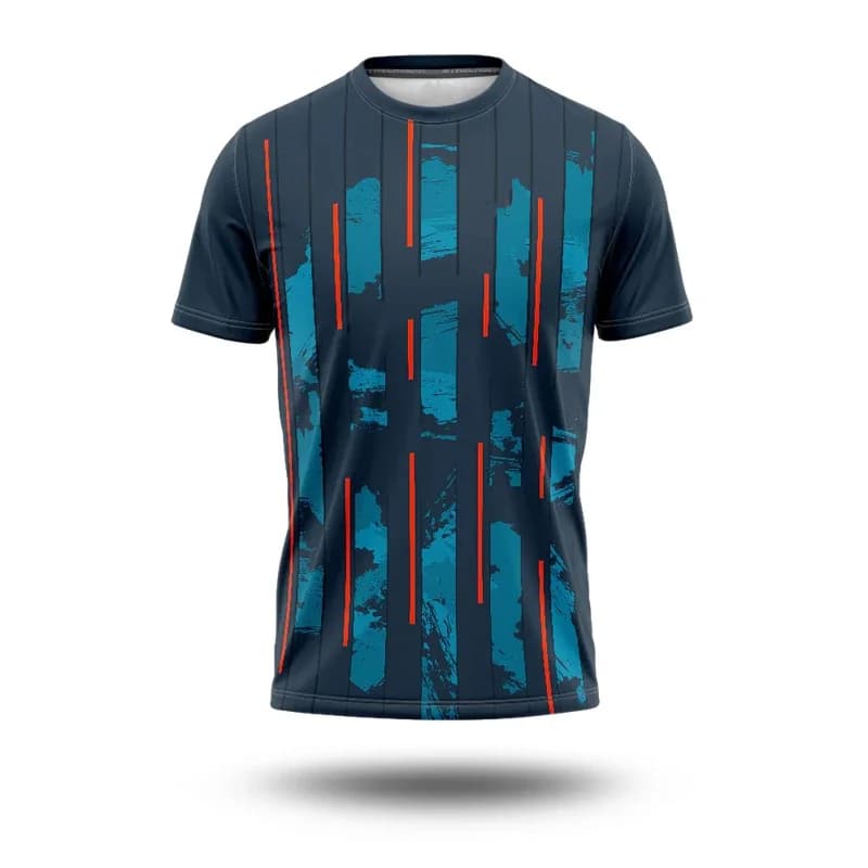 2025 Novelty Fashion Summer Football Sport Tops Men Clothing Street 3d Print Stripe Fashion Jersey Quick Dry Tee Men's T-Shirts