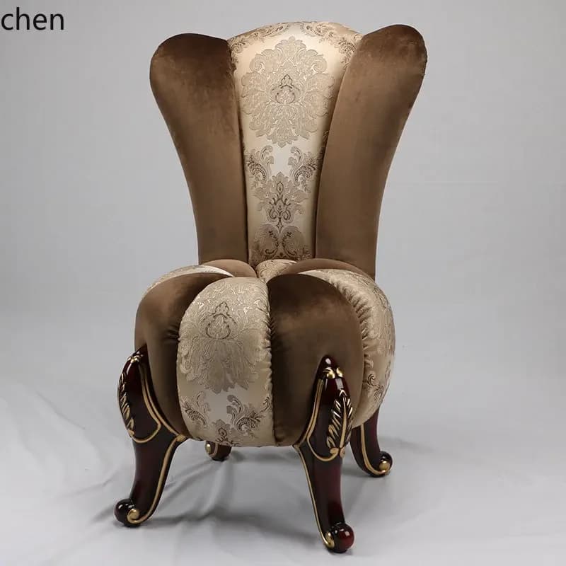 single sofa chair living room villa balcony fabric small sofa country leisure chair club