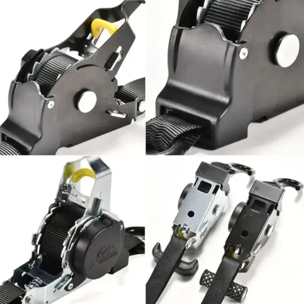 Anti-slip Auto Ratchet Strap Automatic Durable Luggage Strap Sturdy Hooks Strong Load Bearing Retractable Belt Motorcycles