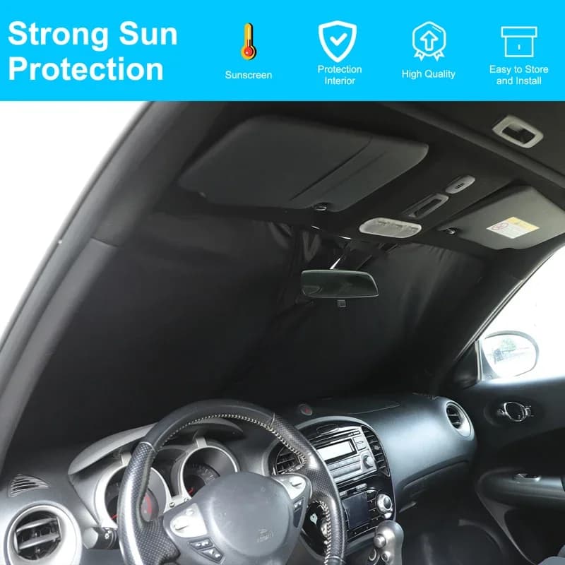 Fit For Nissan Juke F15 11-19 silver tape Car Front Windshield Sunshade Sun Protection Visor Sunshade Interior Accessories