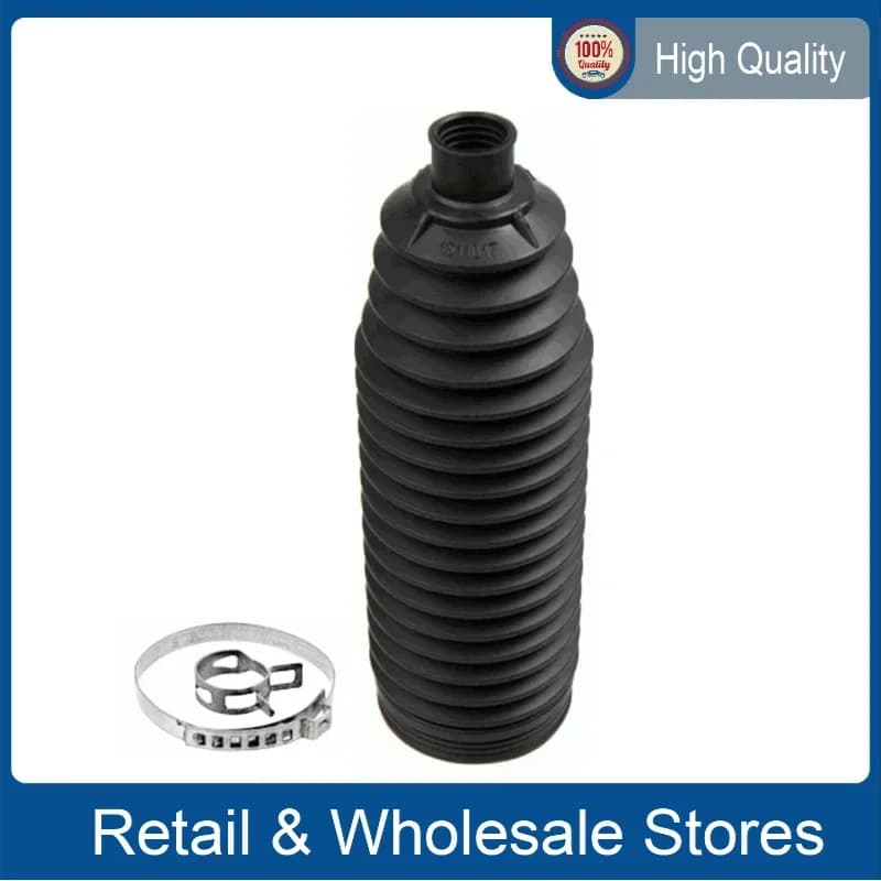 2PCS Front Steering Gear Rod Sleeve Boot 1K0423831A for Audi A3 Q3 TT VW CC Golf Jetta Passat Tiguan Touran Sharan Skoda Seat