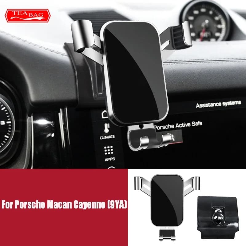 Car Mobile Phone Holder For Porsche Cayenne 9YA 2017-2021 Air Vent GPS Gravity Stand Special Navigation Bracket Accessories