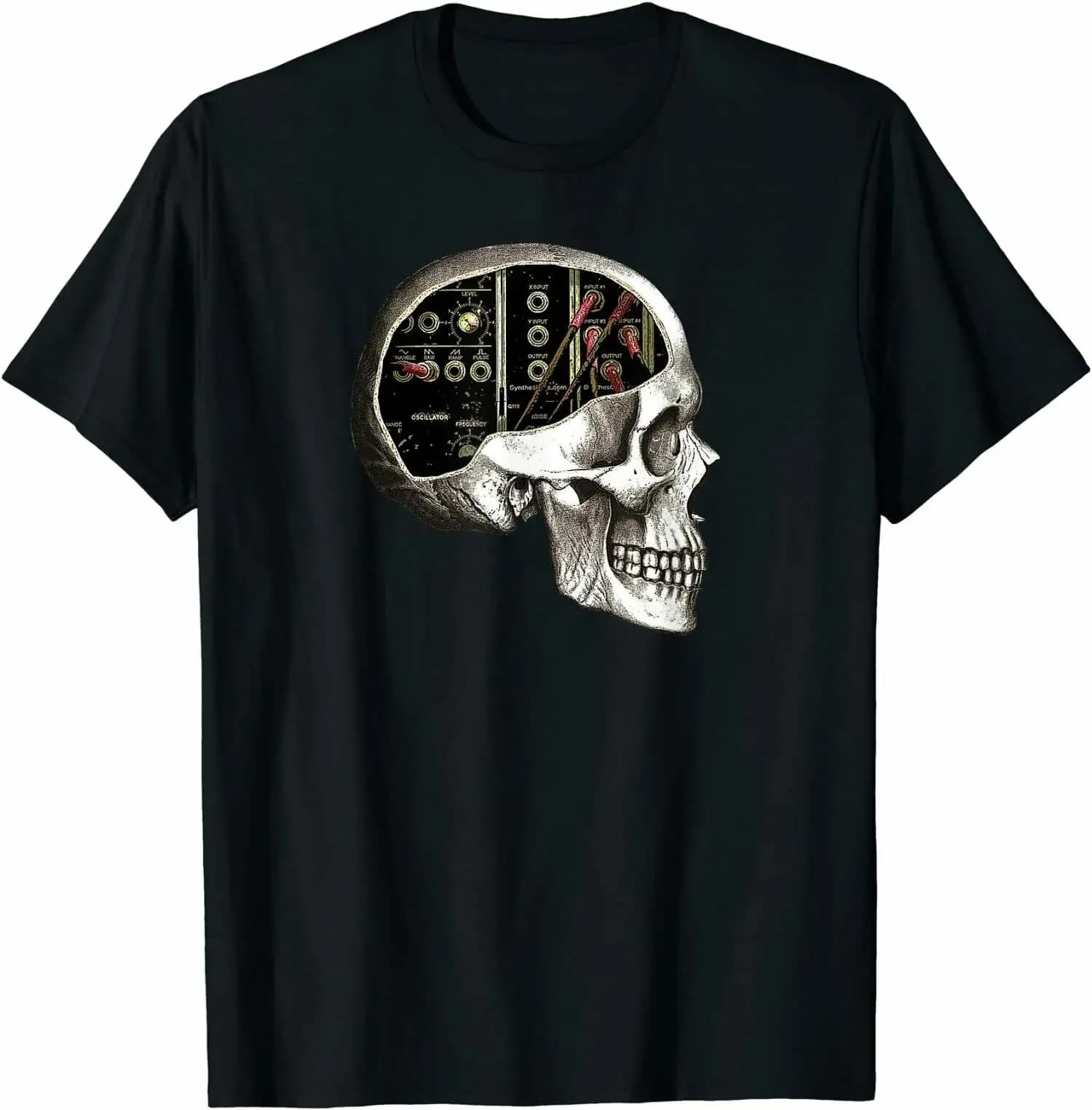 Syntth Skull for Syntth Nerd Great Gift Idea Tee T-Shirt O-Neck Short Sleeve Mens T Shirt New Size S-3XL