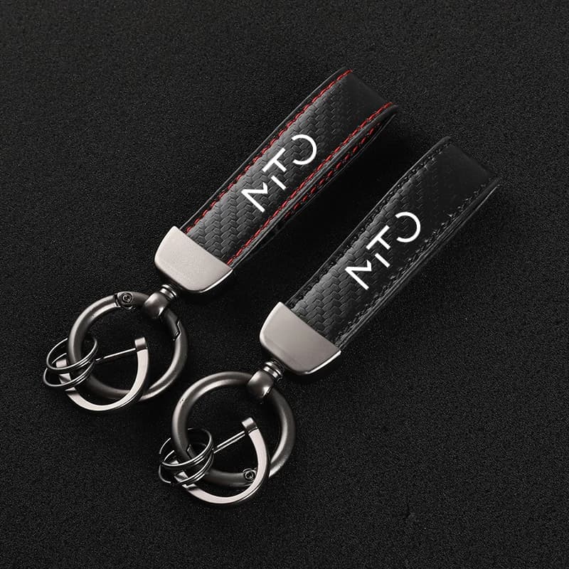 Leather Carbon Fiber Car Rings Keychain Zinc Alloy Keyrings For alfa romeo mito with logo Car Accessories