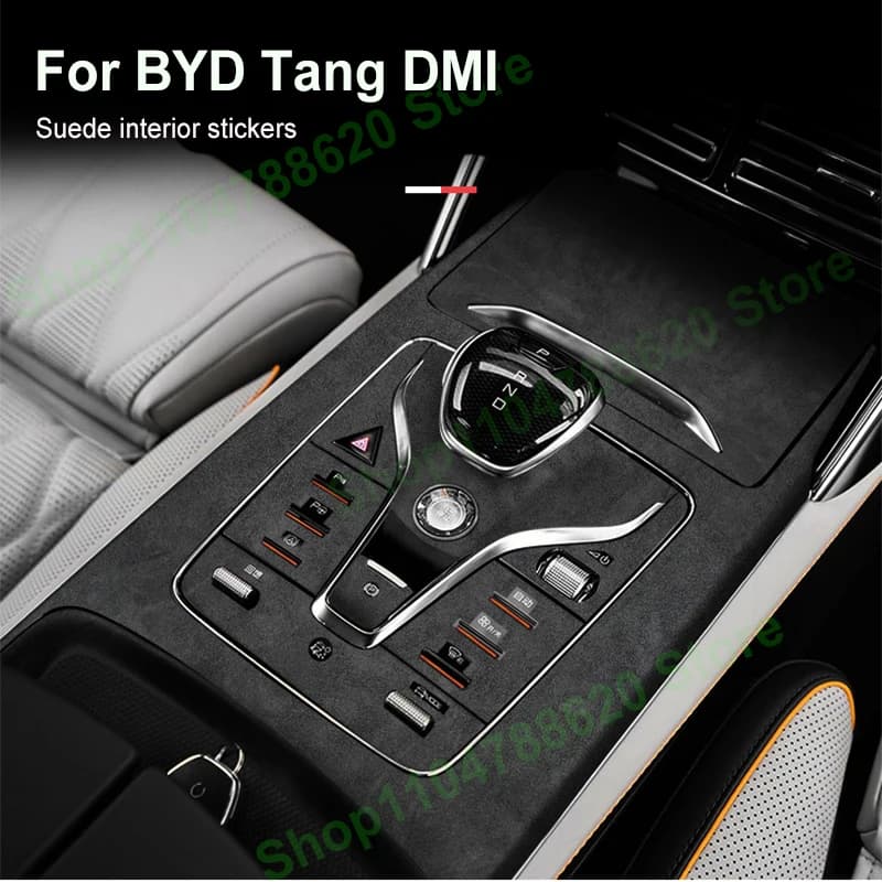 Protective Film for BYD Tang Dmi EV 2021-2023 Suede Door Anti-kick Pad Decoration Central Control Instrument Panel Anti-scratch