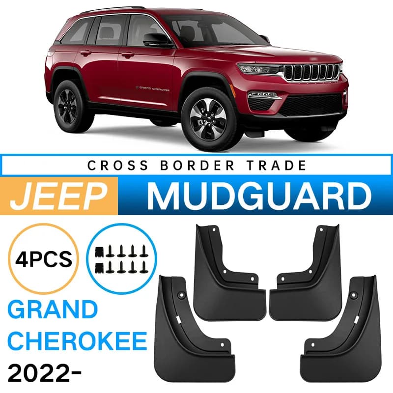 Auto Splash Guards Mud Flaps Fender Mudguard for Jeep Grand Cherokee 2022-2025 Light Weight Durable Use