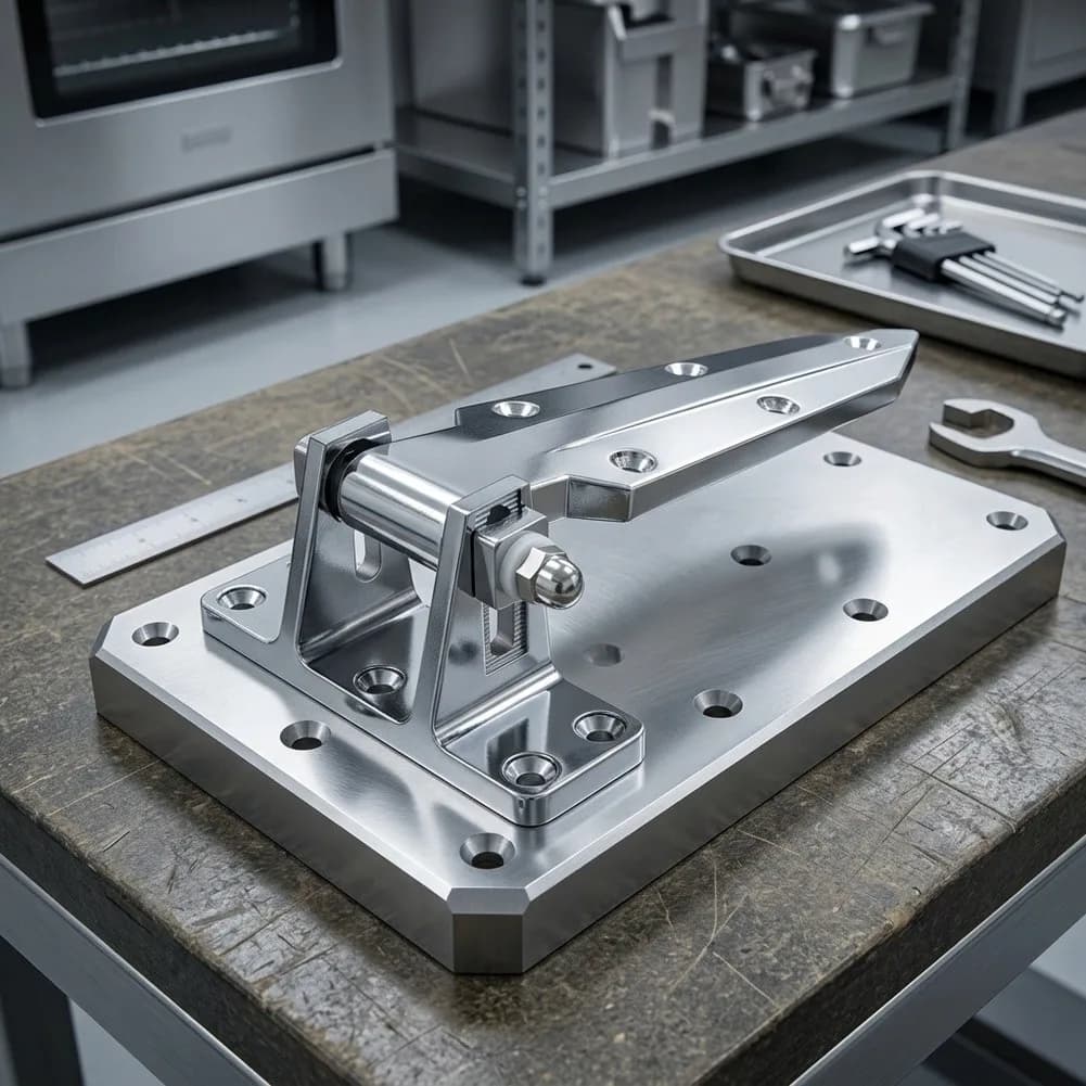 Stainless Steel Lock Oven Door Lock Superior Security Feature Straightforward Installation As Shown For Cold Storage Units