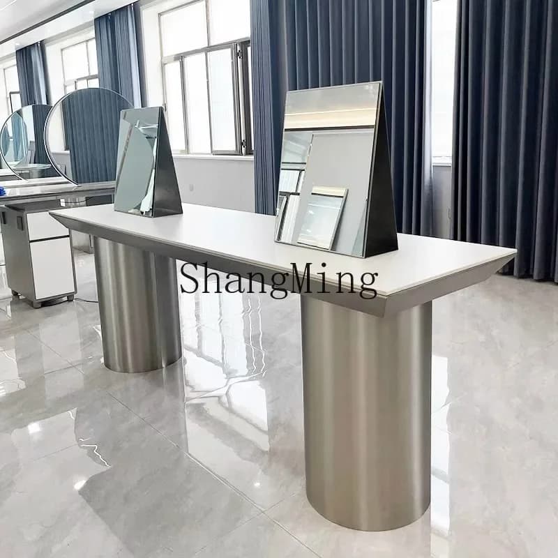 CL hairdressing shop mirror multifunctional hair cutting mirrorperm and dyeing mirror table multi-seat hairdressing simple
