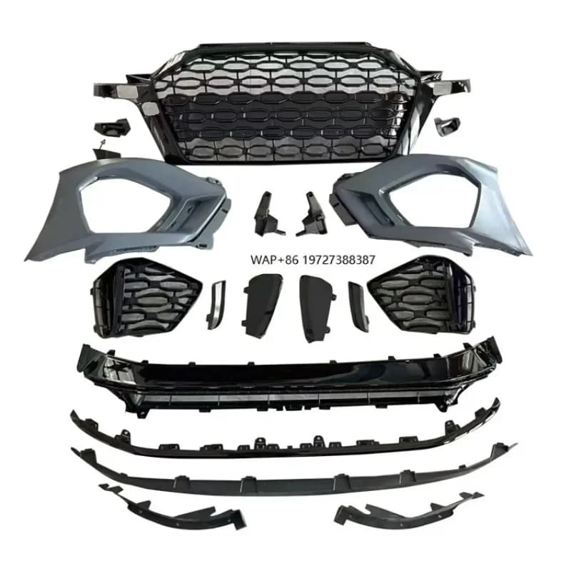 RS3 Upgrade Kit for A3 2013-2015 to RS3 2021 Front Bumper Kit A3 BodyKit With Honeycomb Grille