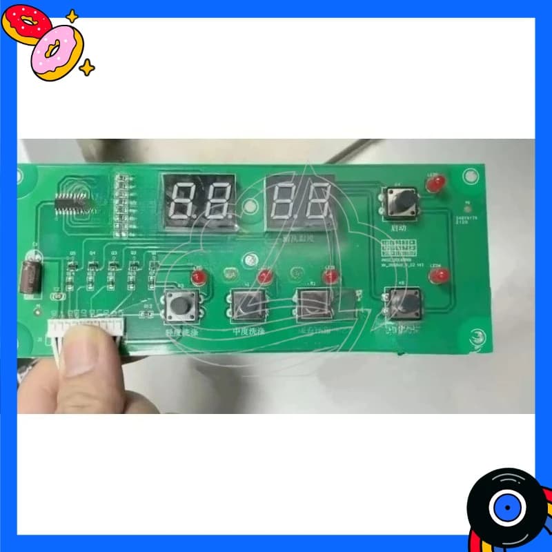 Universal Control Panel & Mainboard with Display for Commercial Lift-Lid Dishwashers