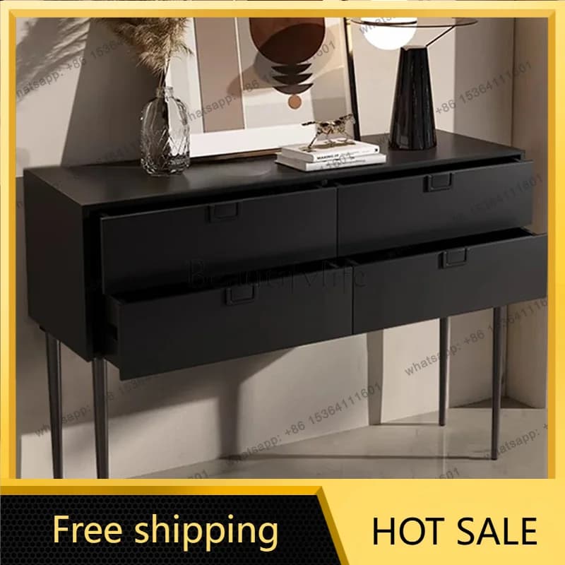 LJY French Premium Console Table With Storage Rustic Unique Rectangle Console Table Living Room Porch Wohnzimmer Tisch Furniture