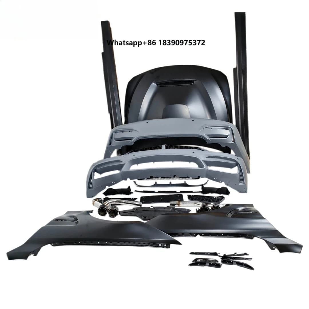 F32 F33 F36 Upgraded AN M4 body kit bumper hood Carbon fiber exhaust for 3 Series 2011-2017