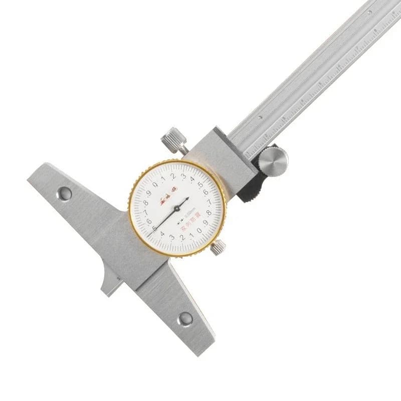 Depth ruler with table, line card represents depth measurement Stainless steel depth ruler 0-150-200-300mm
