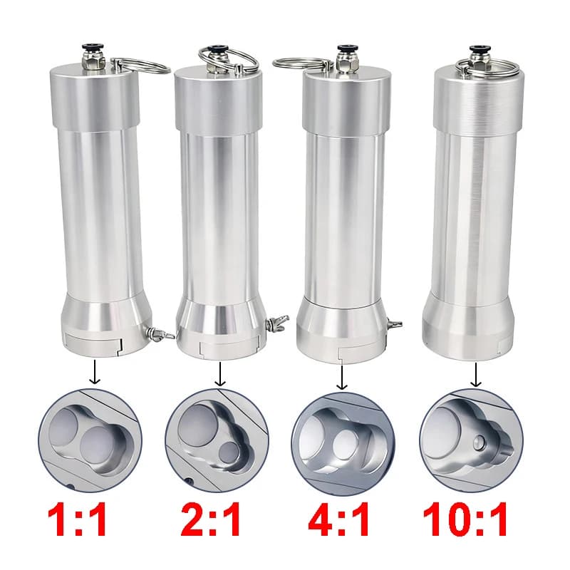 50ml Pneumatic Two-Component AB Glue Gun ,Epoxy Sealant Dispensing Gun 1:1 2:1 4:1 10:1 Ratio,Glue Applicator Dispenser