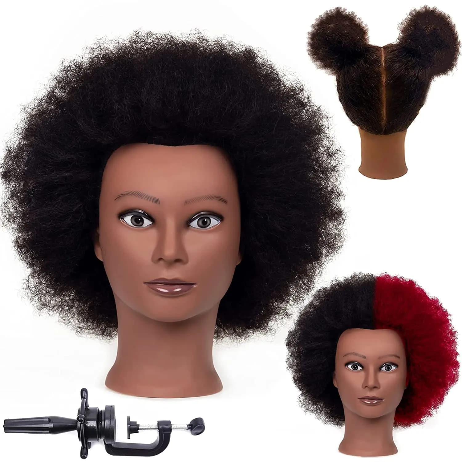 Hairdressing Training Mannequin Head 52cm 8Inch Human Hair