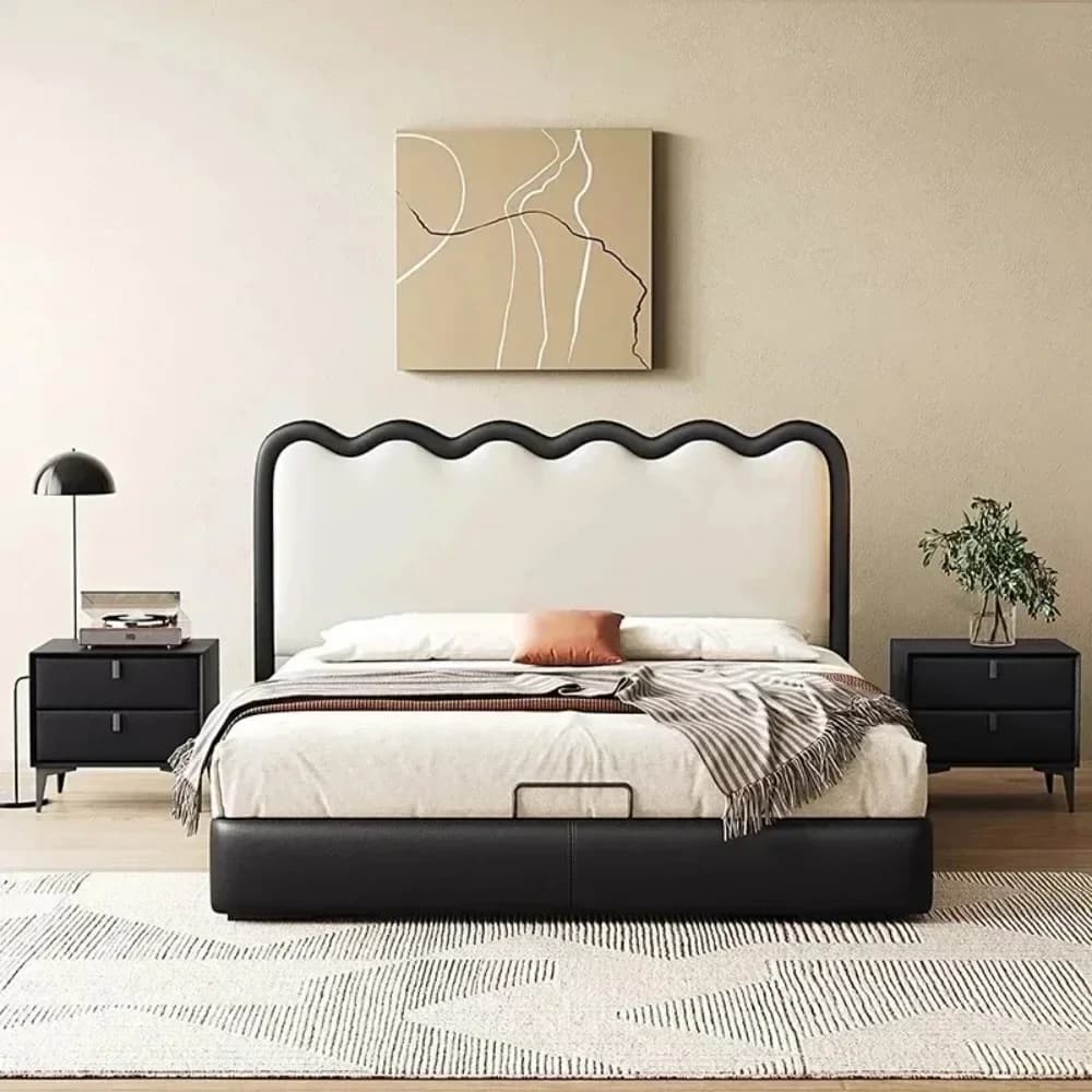Creative Sleeping Massage Bed Queen Office Double Children Luxury Modern Bed Wooden Safe Mobile Italian Beliche Hotel Furniture