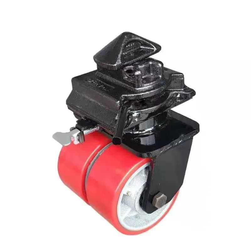 Supply Container Casters Container Terminal Mobile Wheels Super Heavy Duty Double Wheel Cabinet with Lock 5 Ton Wheels