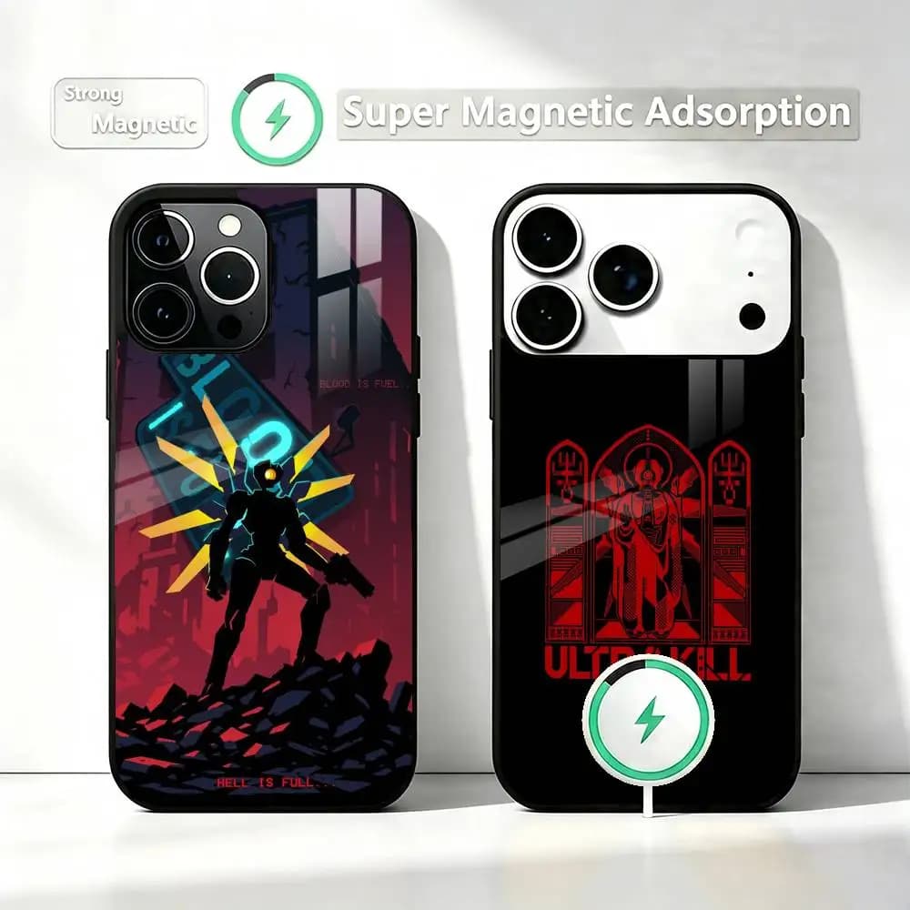 U-ULTRAKILL Games  Phone Case For iPhone17,16,15,14,13,12,11 Plus,Pro Allows magnetic wireless charging