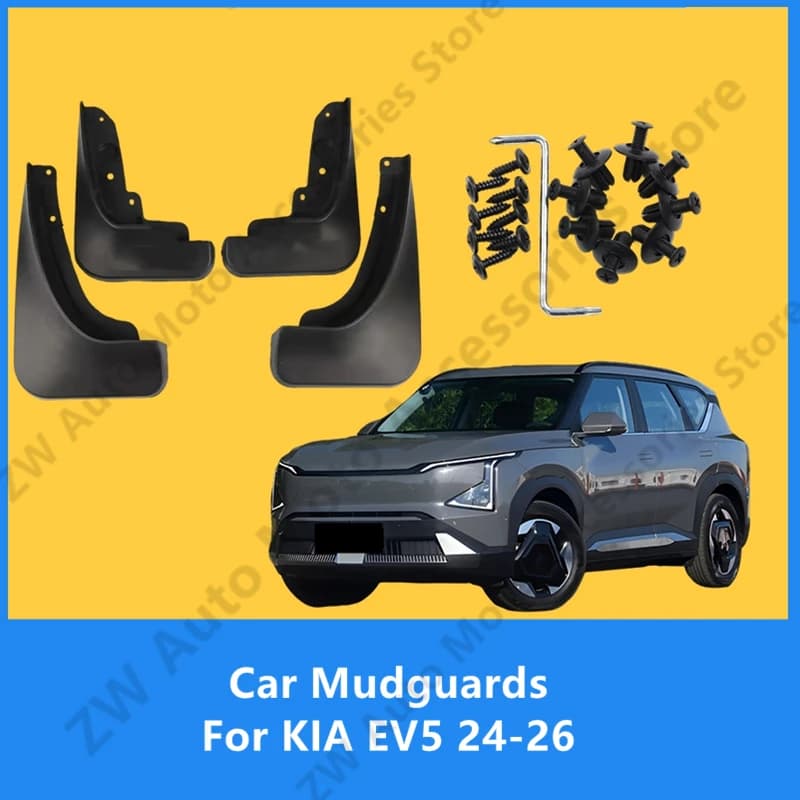 Car Mudguards For KIA EV5 24-26 Mud Guards Fender Flare Mudflaps Exterior Parts Auto Accessories Refit